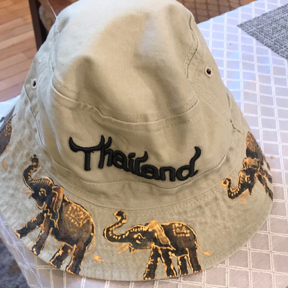 Hand painted Thailand hat. Had to buy it.. never worn.